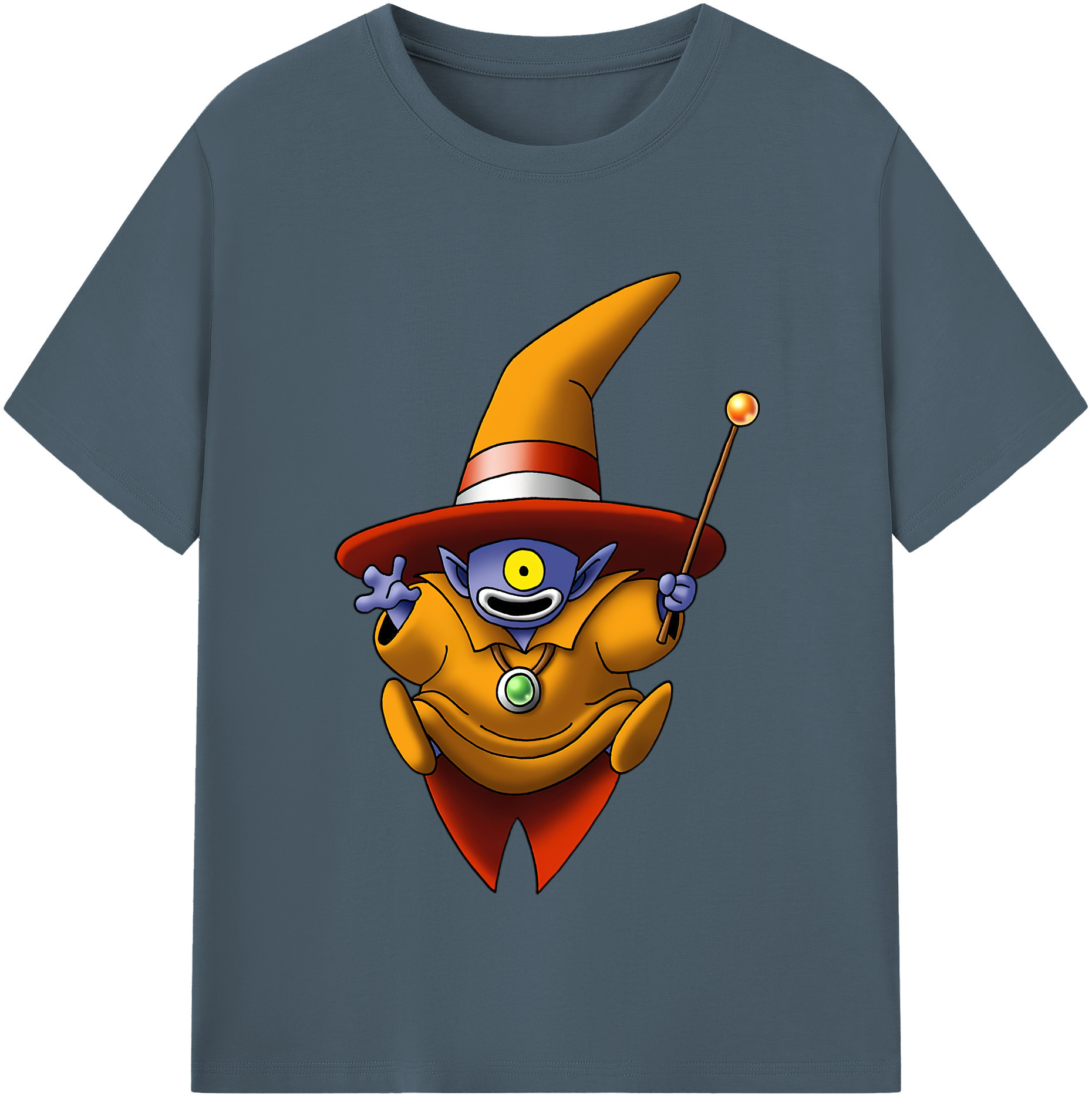 （画像用） ドラゴンクエスト Doragon Kuesuto Dragon Quest 綿100％半袖Tシャツ（フロントプリント）